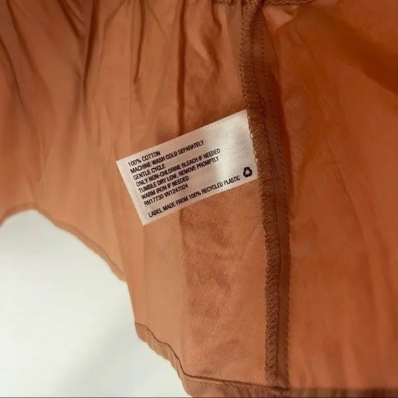 A New Day Blush Pink Puff Sleeve Wrap Peplum Long Sleeve Blouse XS - Picture 5 of 5